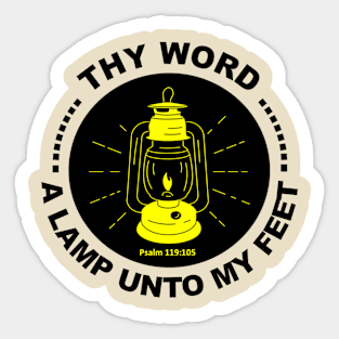 Thy Word a Lamp unto my Feet2 Sticker